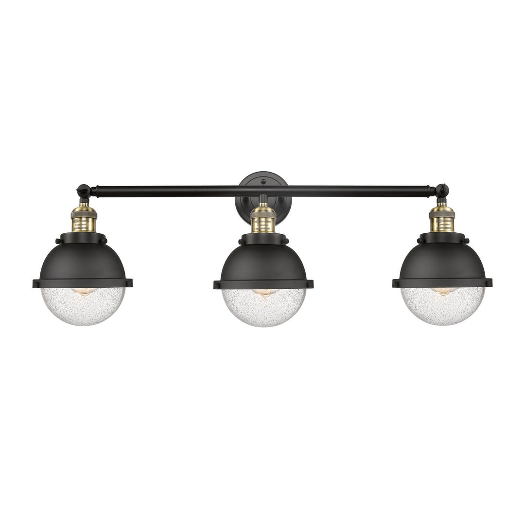 Innovations Franklin Restoration 205-BAB-HFS-64-BK Bath Vanity Light 34 in. wide - Black Antique Brass