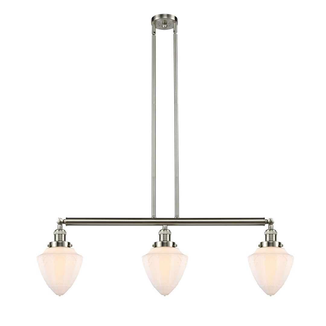 Innovations Franklin Restoration 205-BB-G664-7-LED Bath Vanity Light 34 in. wide - Brushed Brass