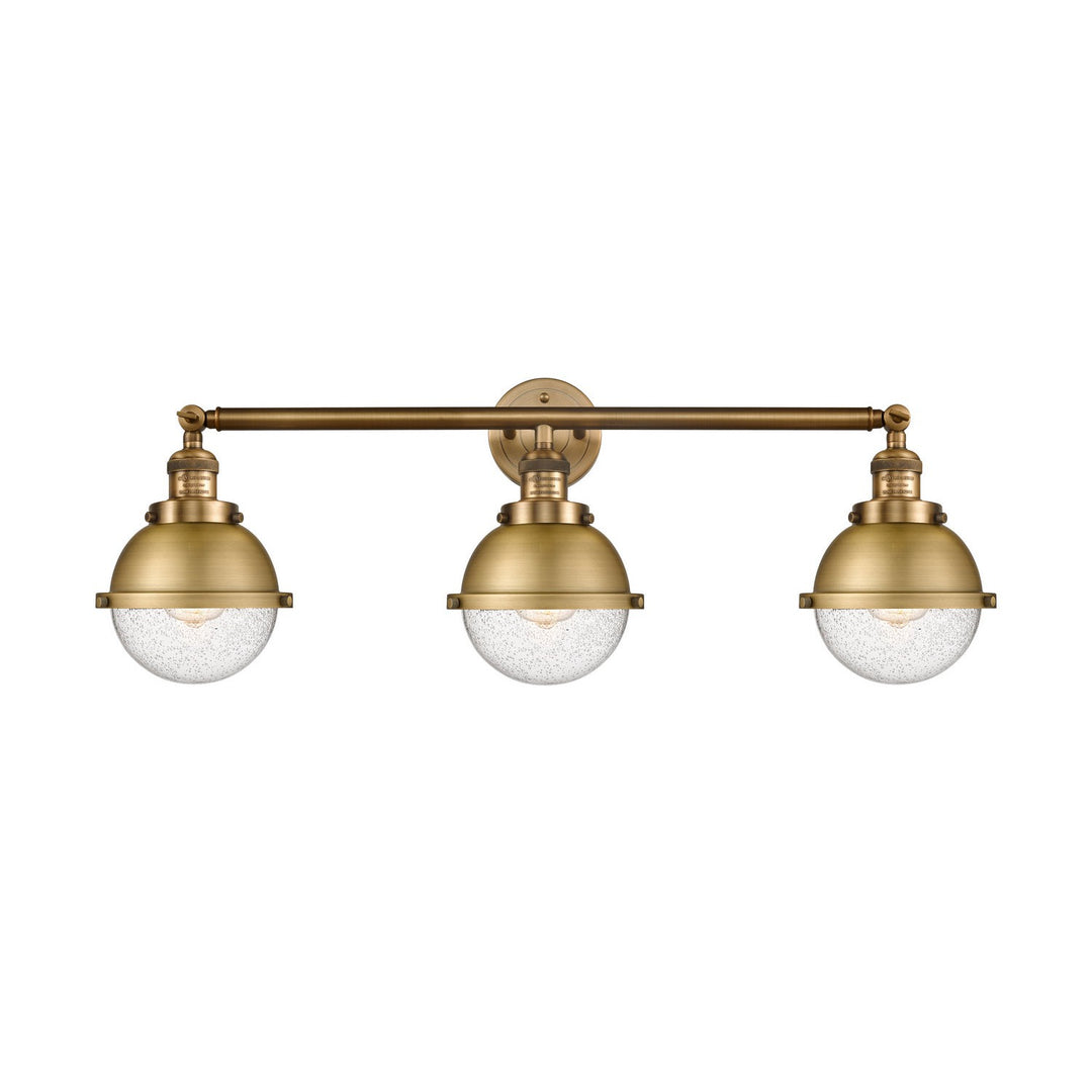 Innovations Franklin Restoration 205-BB-HFS-64-BB-LED Bath Vanity Light 34 in. wide - Brushed Brass