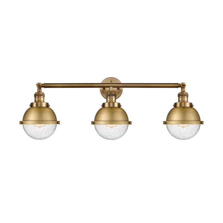 Innovations Franklin Restoration 205-BB-HFS-64-BB-LED Bath Vanity Light 34 in. wide - Brushed Brass