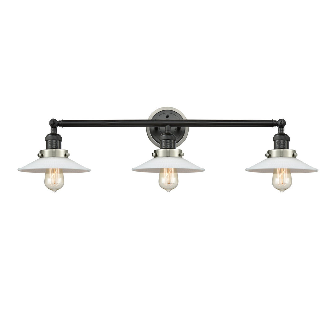 Innovations Franklin Restoration 205BK-BPSN-HRSN-G1 Bath Vanity Light 33 in. wide - Matte Black