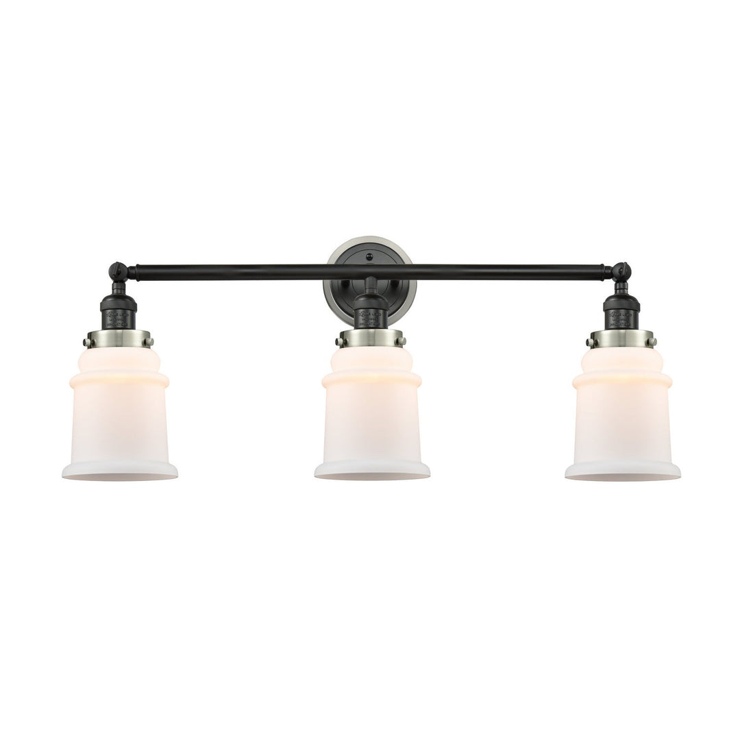 Innovations Franklin Restoration 205BK-BPSN-HRSN-G181 Bath Vanity Light 30 in. wide - Matte Black