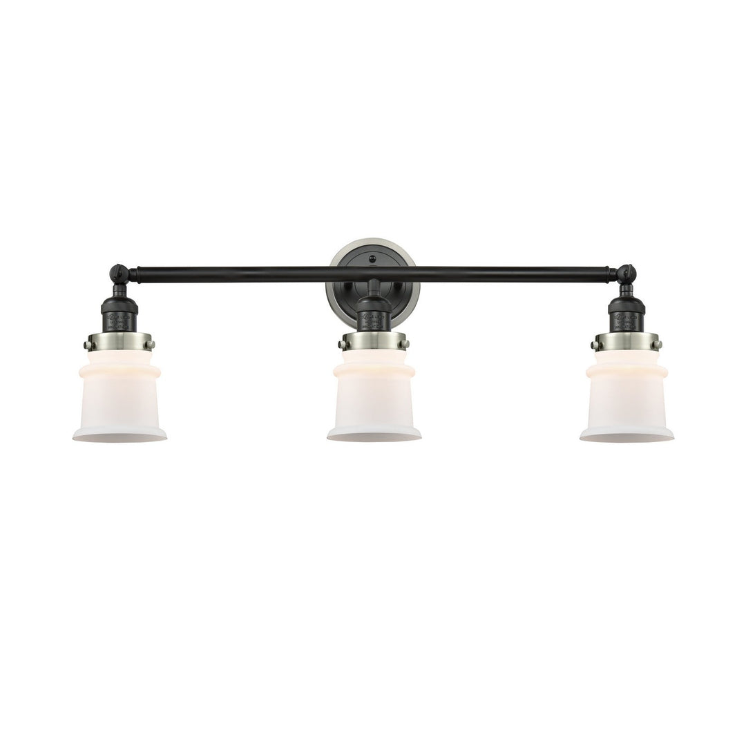 Innovations Franklin Restoration 205BK-BPSN-HRSN-G181S Bath Vanity Light 30 in. wide - Matte Black