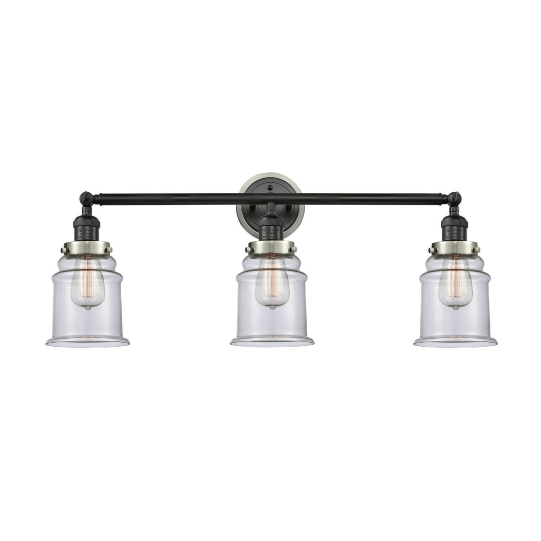 Innovations Franklin Restoration 205BK-BPSN-HRSN-G182 Bath Vanity Light 30 in. wide - Matte Black