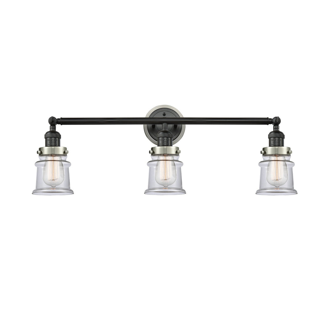 Innovations Franklin Restoration 205BK-BPSN-HRSN-G182S Bath Vanity Light 30 in. wide - Matte Black