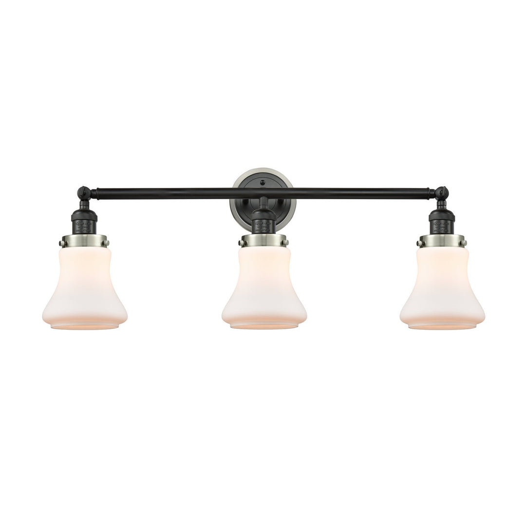 Innovations Franklin Restoration 205BK-BPSN-HRSN-G191 Bath Vanity Light 30 in. wide - Matte Black