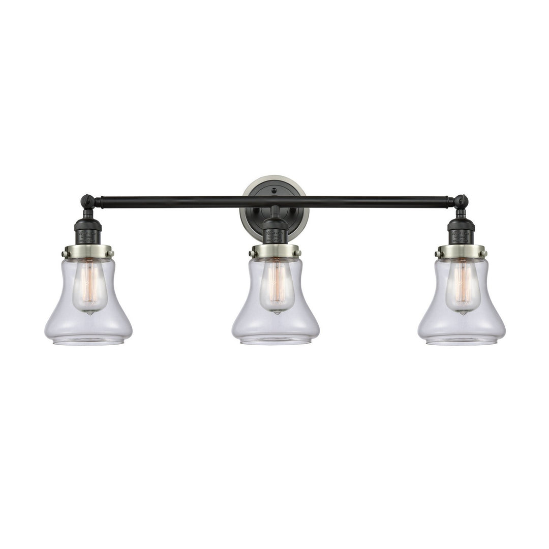 Innovations Franklin Restoration 205BK-BPSN-HRSN-G192 Bath Vanity Light 30 in. wide - Matte Black