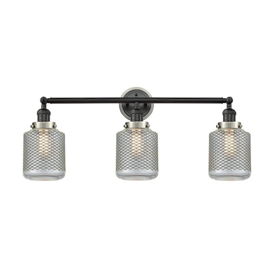 Innovations Franklin Restoration 205BK-BPSN-HRSN-G262 Bath Vanity Light 32 in. wide - Matte Black