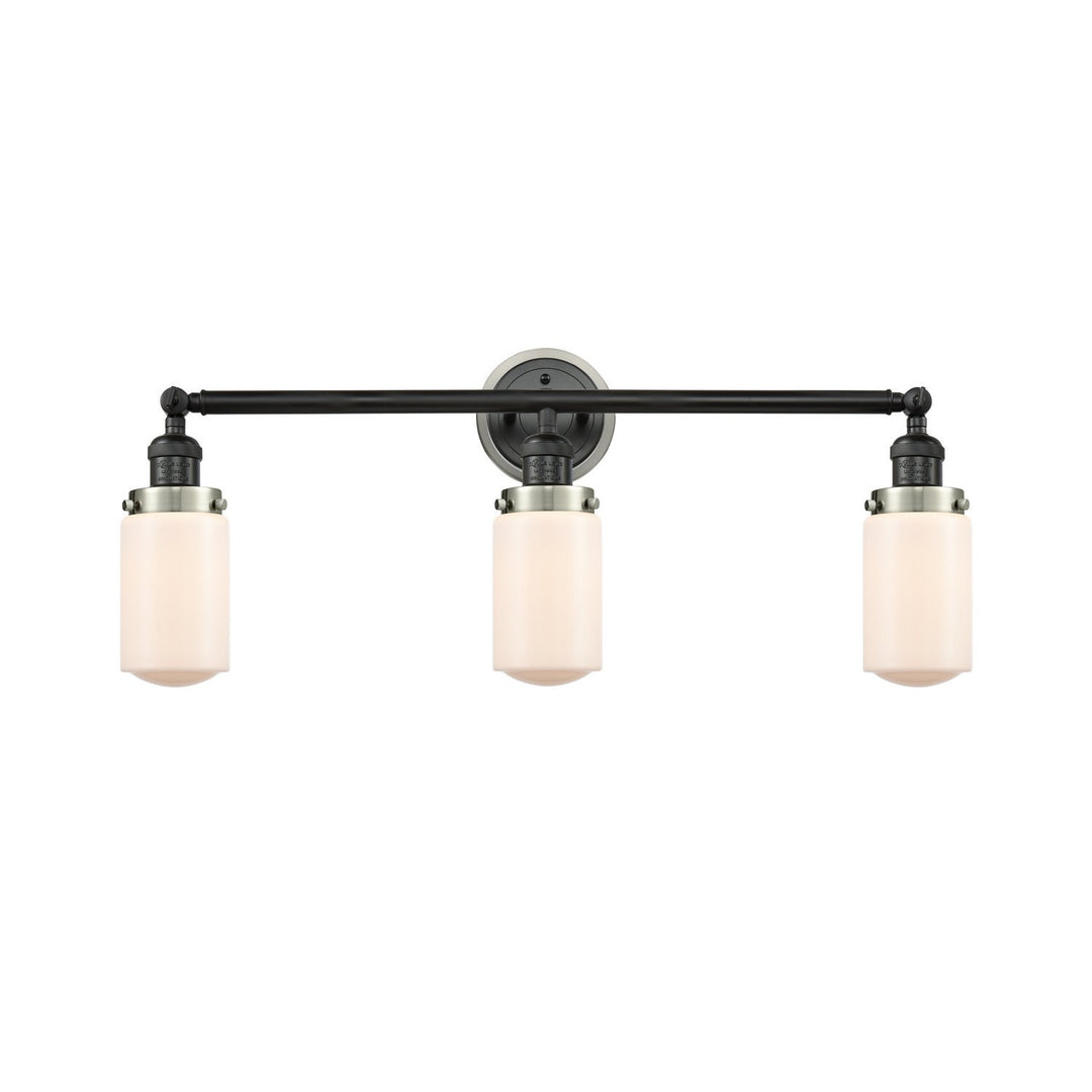 Innovations Franklin Restoration 205BK-BPSN-HRSN-G311 Bath Vanity Light 31 in. wide - Matte Black
