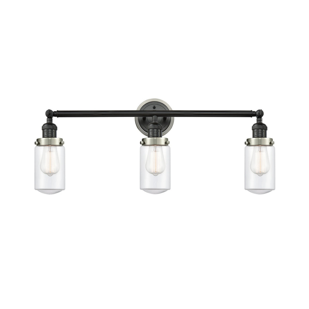 Innovations Franklin Restoration 205BK-BPSN-HRSN-G312 Bath Vanity Light 31 in. wide - Matte Black