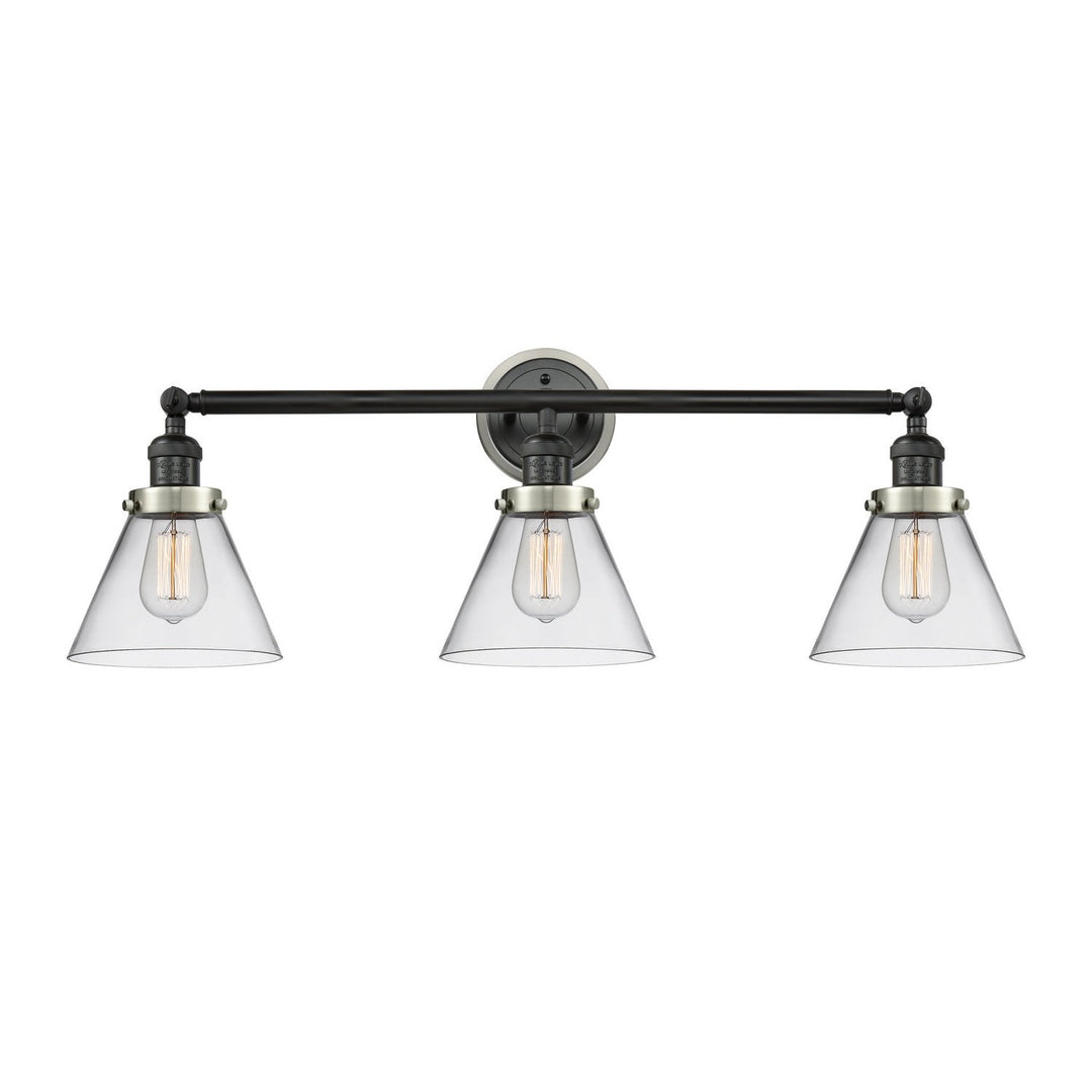Innovations Franklin Restoration 205BK-BPSN-HRSN-G42 Bath Vanity Light 32 in. wide - Matte Black