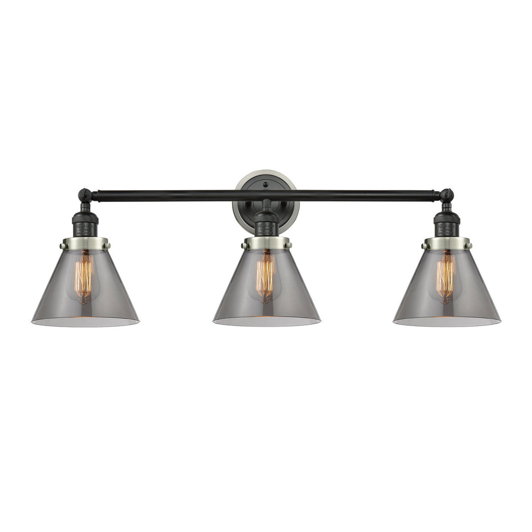 Innovations Franklin Restoration 205BK-BPSN-HRSN-G43 Bath Vanity Light 32 in. wide - Matte Black