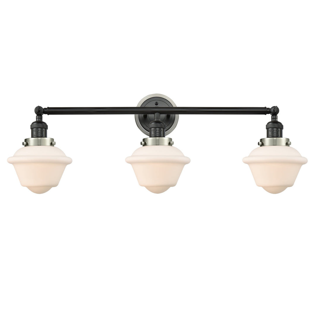 Innovations Franklin Restoration 205BK-BPSN-HRSN-G531 Bath Vanity Light 34 in. wide - Matte Black