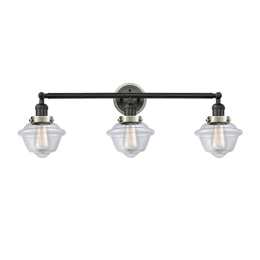 Innovations Franklin Restoration 205BK-BPSN-HRSN-G532 Bath Vanity Light 34 in. wide - Matte Black