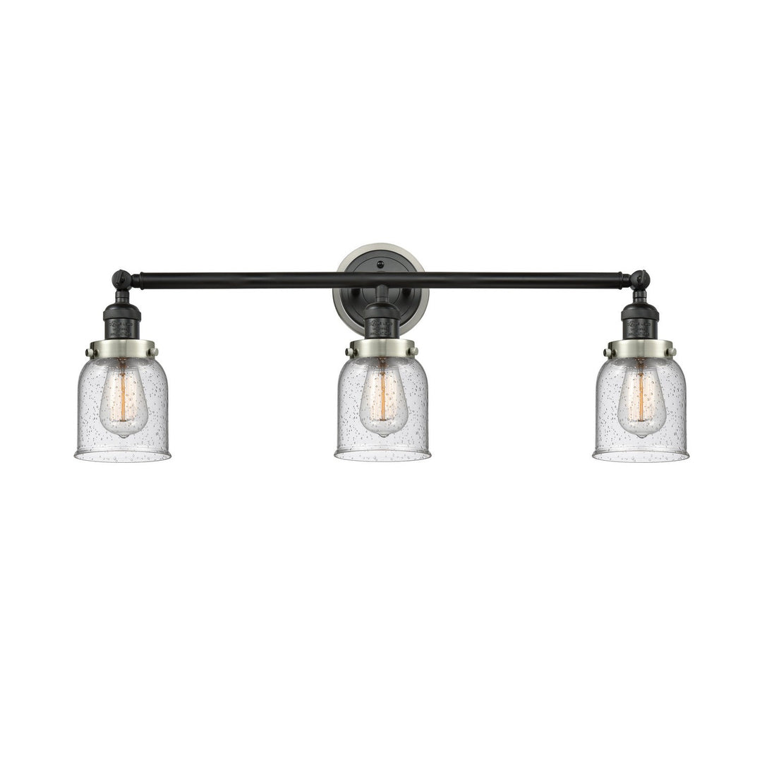 Innovations Franklin Restoration 205BK-BPSN-HRSN-G54 Bath Vanity Light 30 in. wide - Matte Black