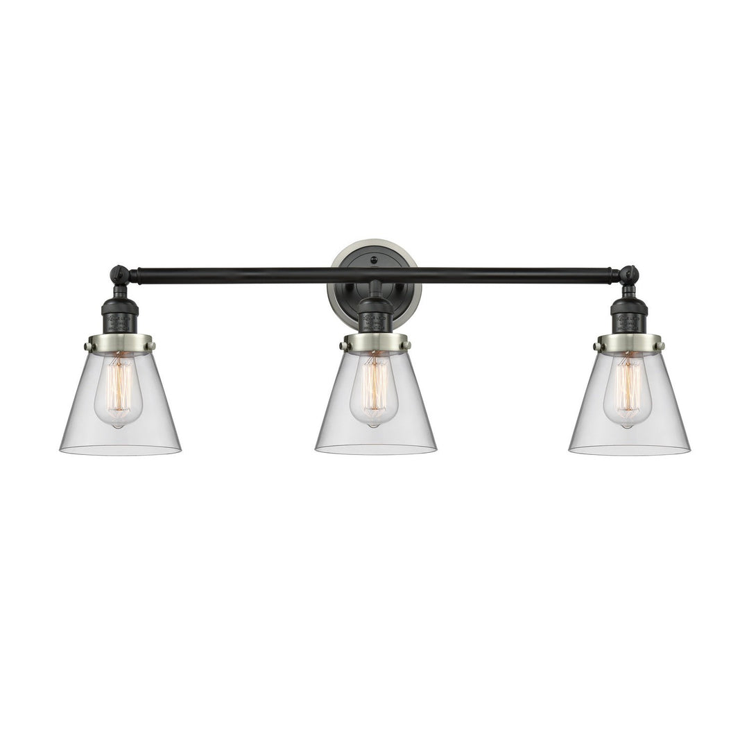 Innovations Franklin Restoration 205BK-BPSN-HRSN-G62 Bath Vanity Light 30 in. wide - Matte Black
