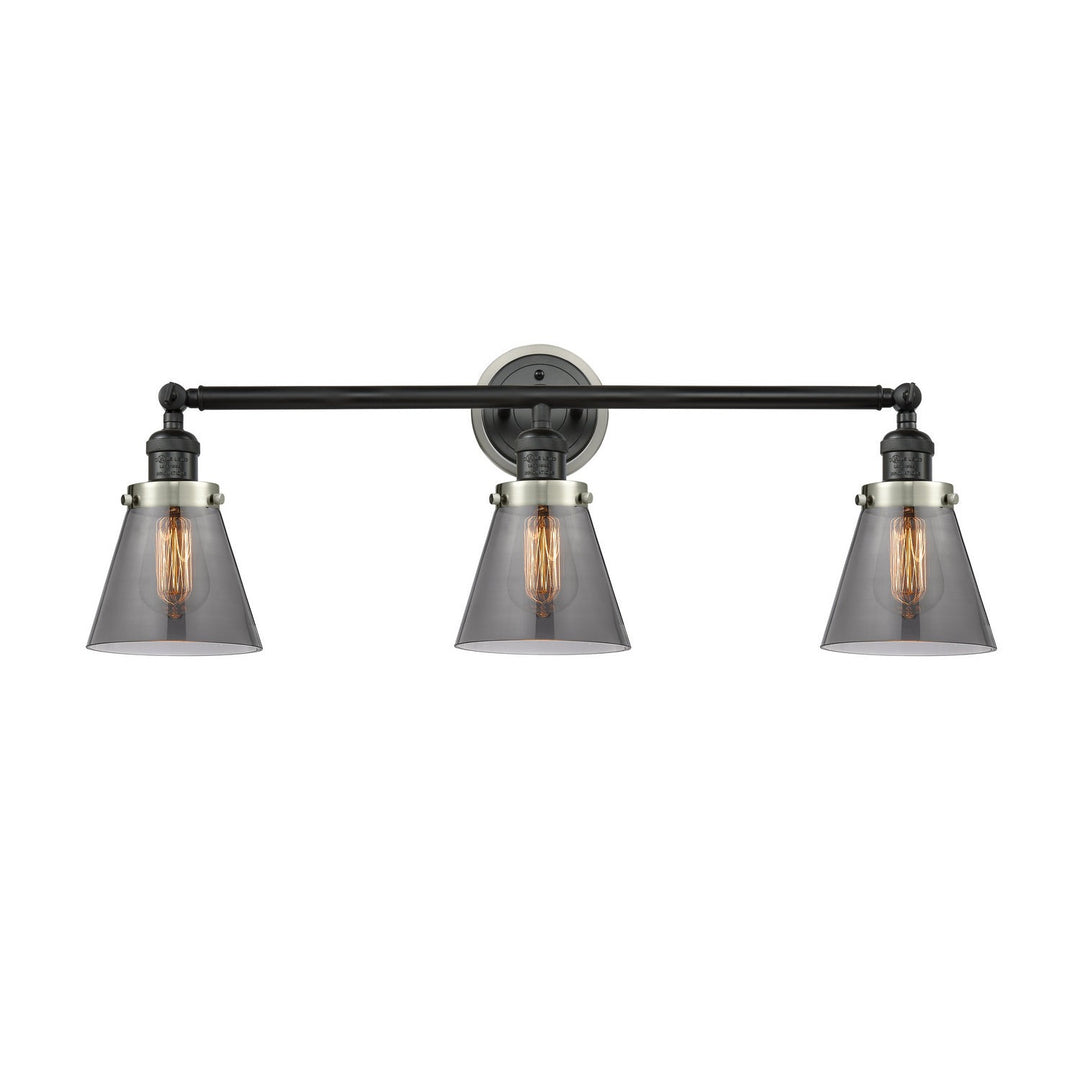 Innovations Franklin Restoration 205BK-BPSN-HRSN-G63 Bath Vanity Light 30 in. wide - Matte Black