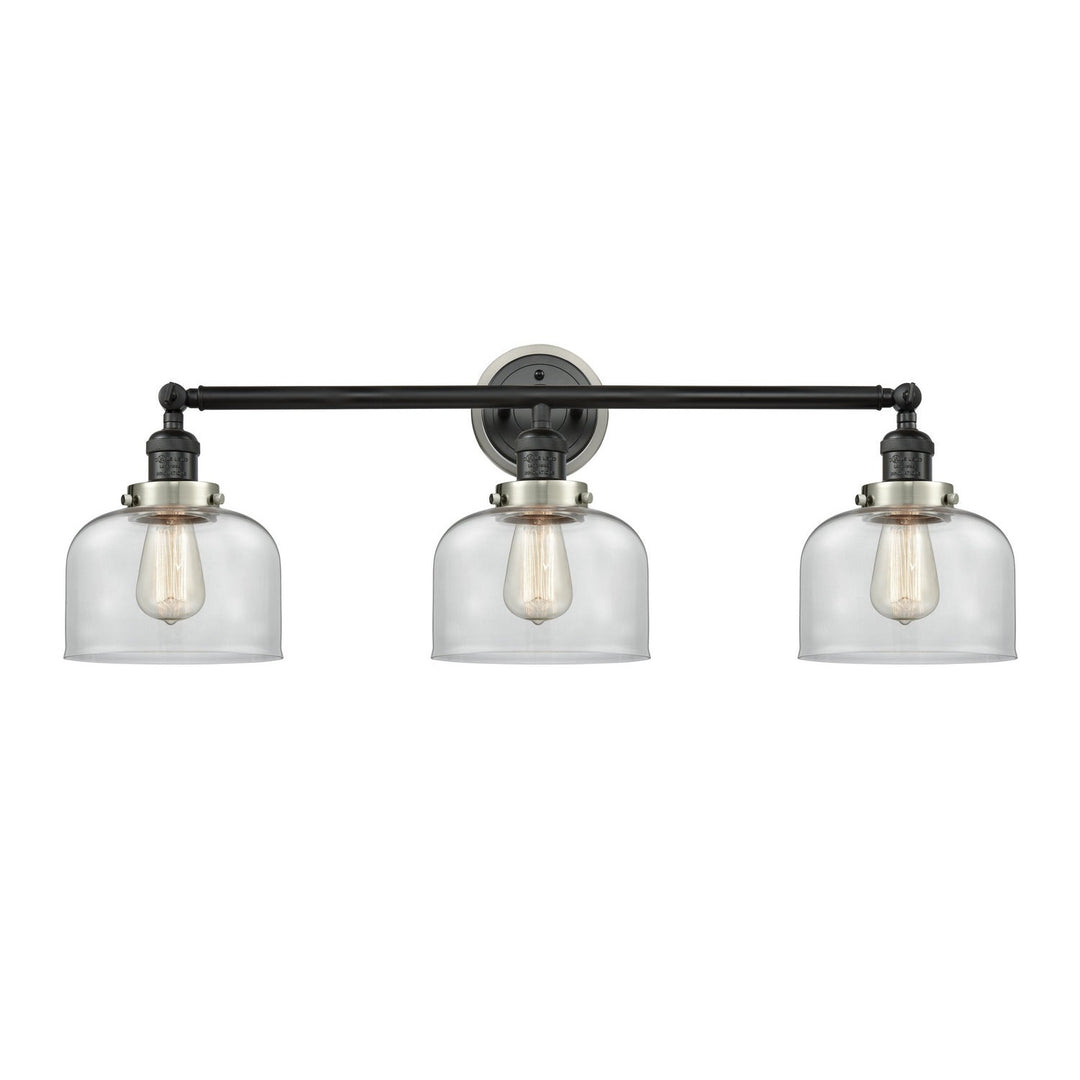 Innovations Franklin Restoration 205BK-BPSN-HRSN-G72 Bath Vanity Light 32 in. wide - Matte Black