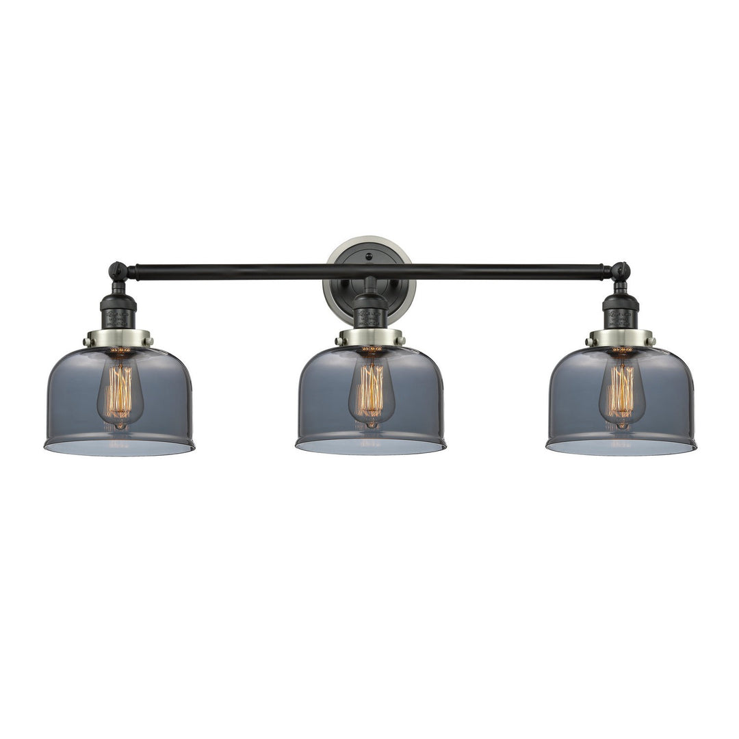 Innovations Franklin Restoration 205BK-BPSN-HRSN-G73 Bath Vanity Light 32 in. wide - Matte Black
