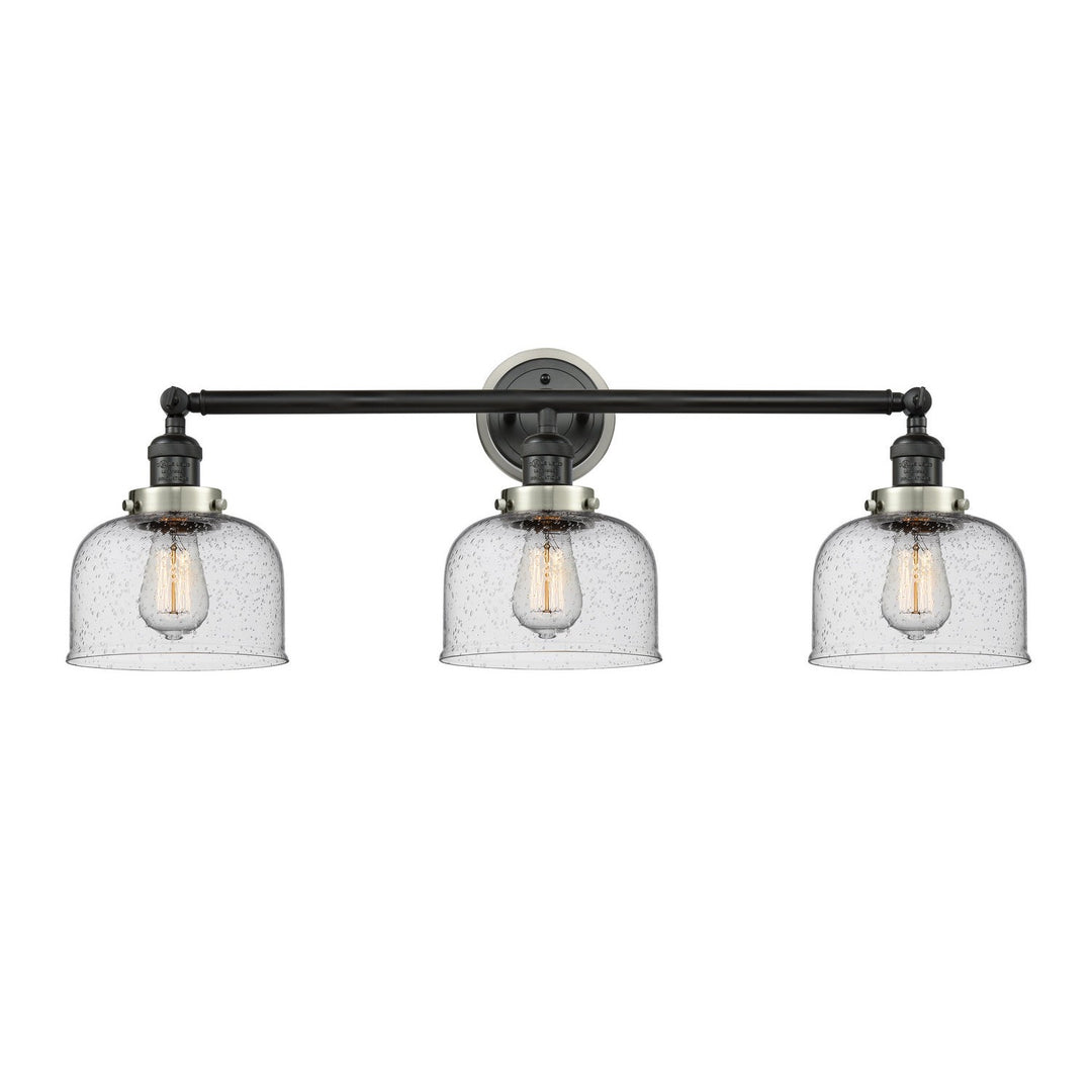 Innovations Franklin Restoration 205BK-BPSN-HRSN-G74 Bath Vanity Light 32 in. wide - Matte Black