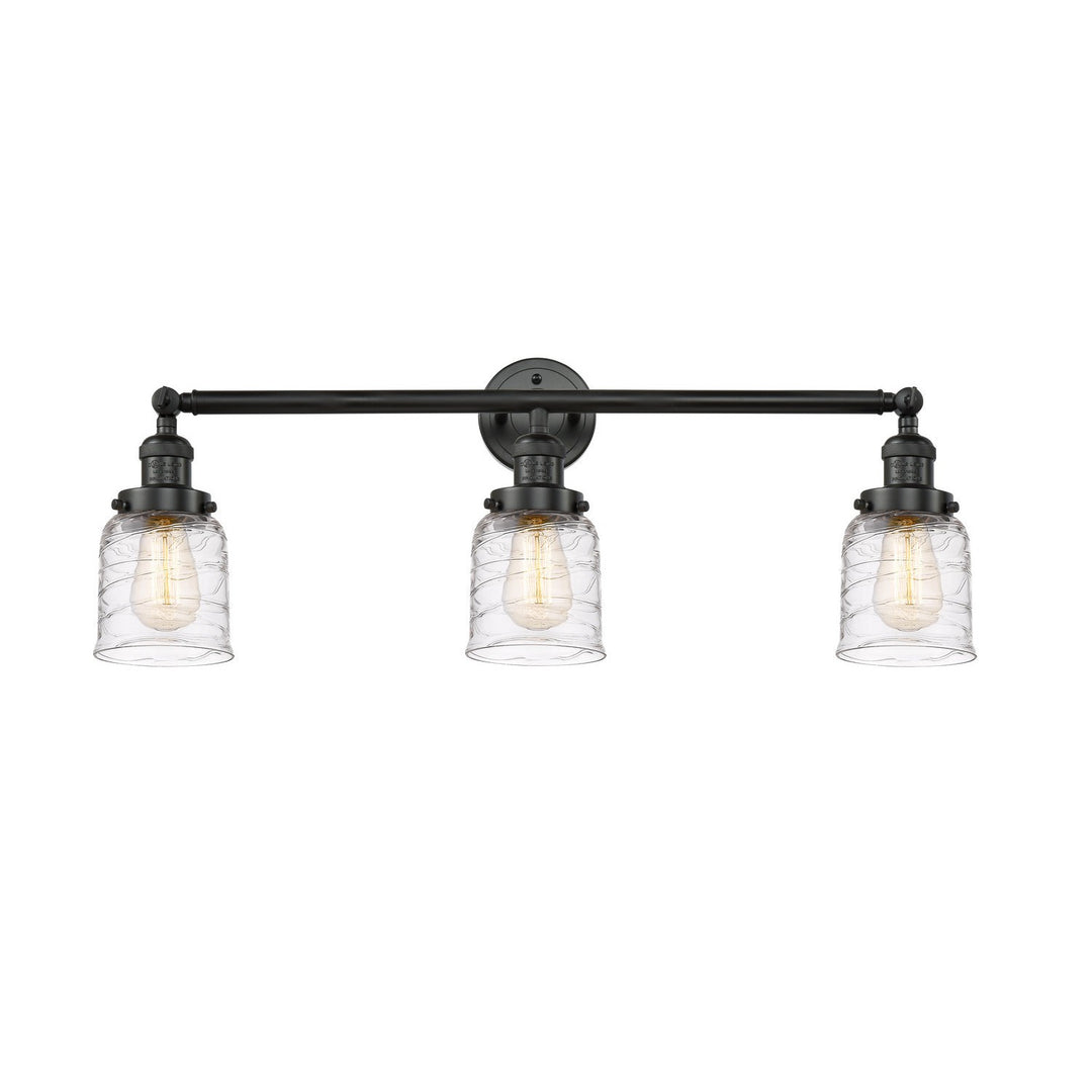 Innovations Franklin Restoration 205-BK-G513 Bath Vanity Light 30 in. wide - Matte Black