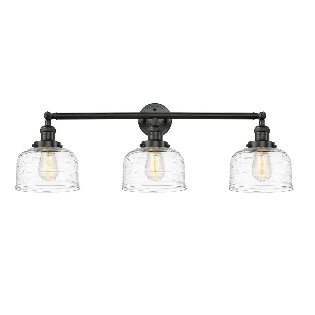 Innovations Franklin Restoration 205-BK-G713-LED Bath Vanity Light 32 in. wide - Matte Black