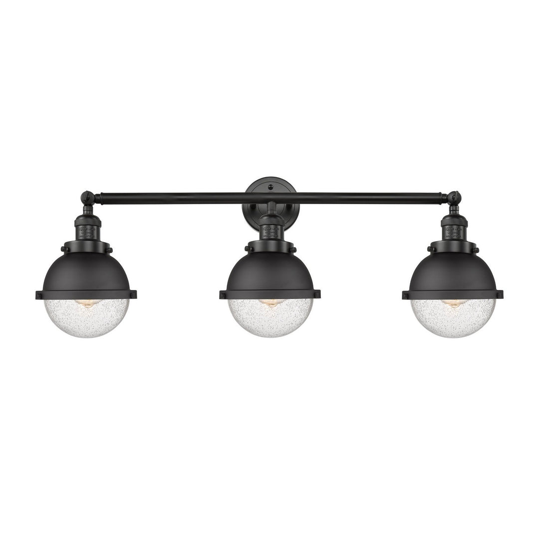 Innovations Franklin Restoration 205-BK-HFS-64-BK Bath Vanity Light 34 in. wide - Matte Black
