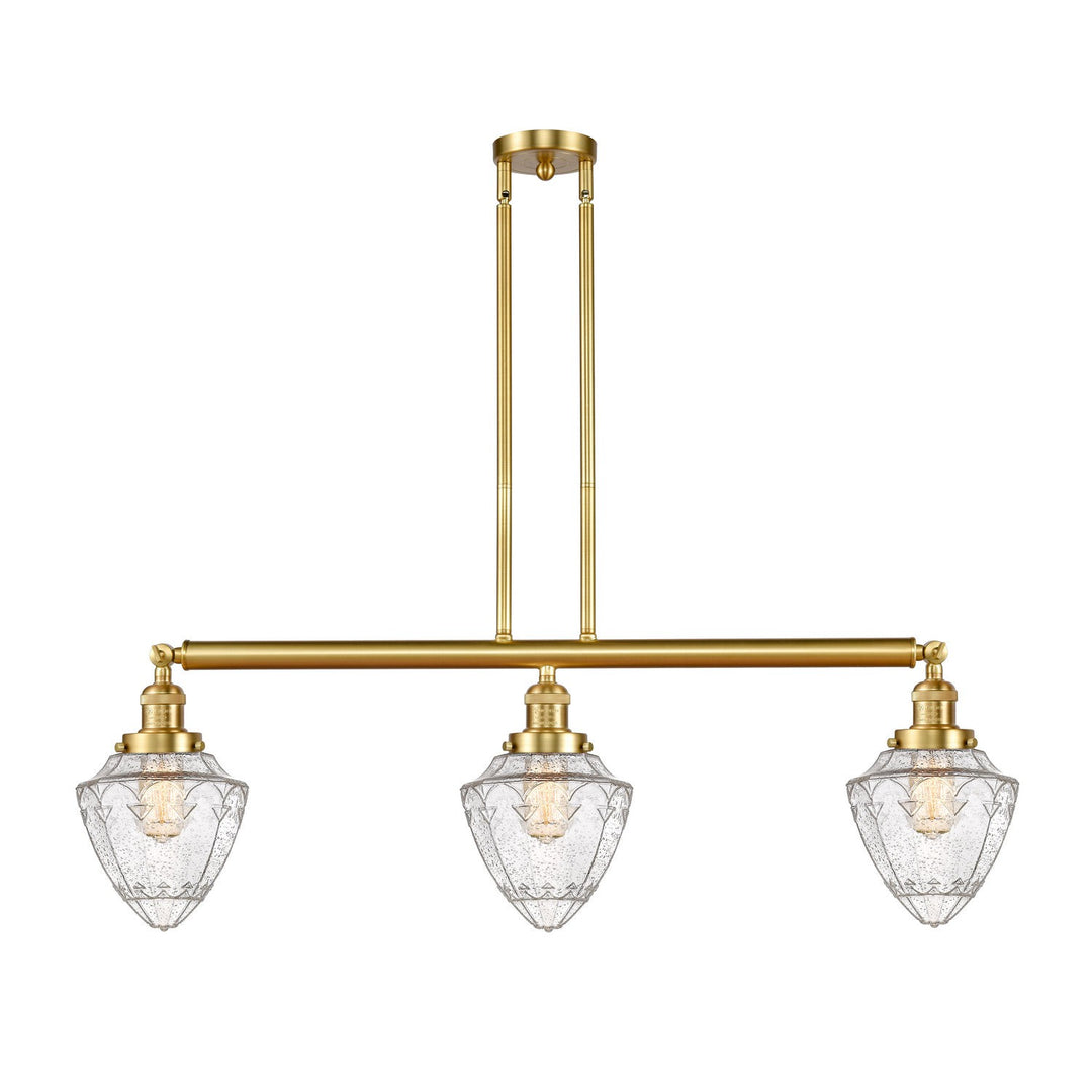 Innovations Franklin Restoration 213-SG-G664-7 Pendant Light - Satin Gold