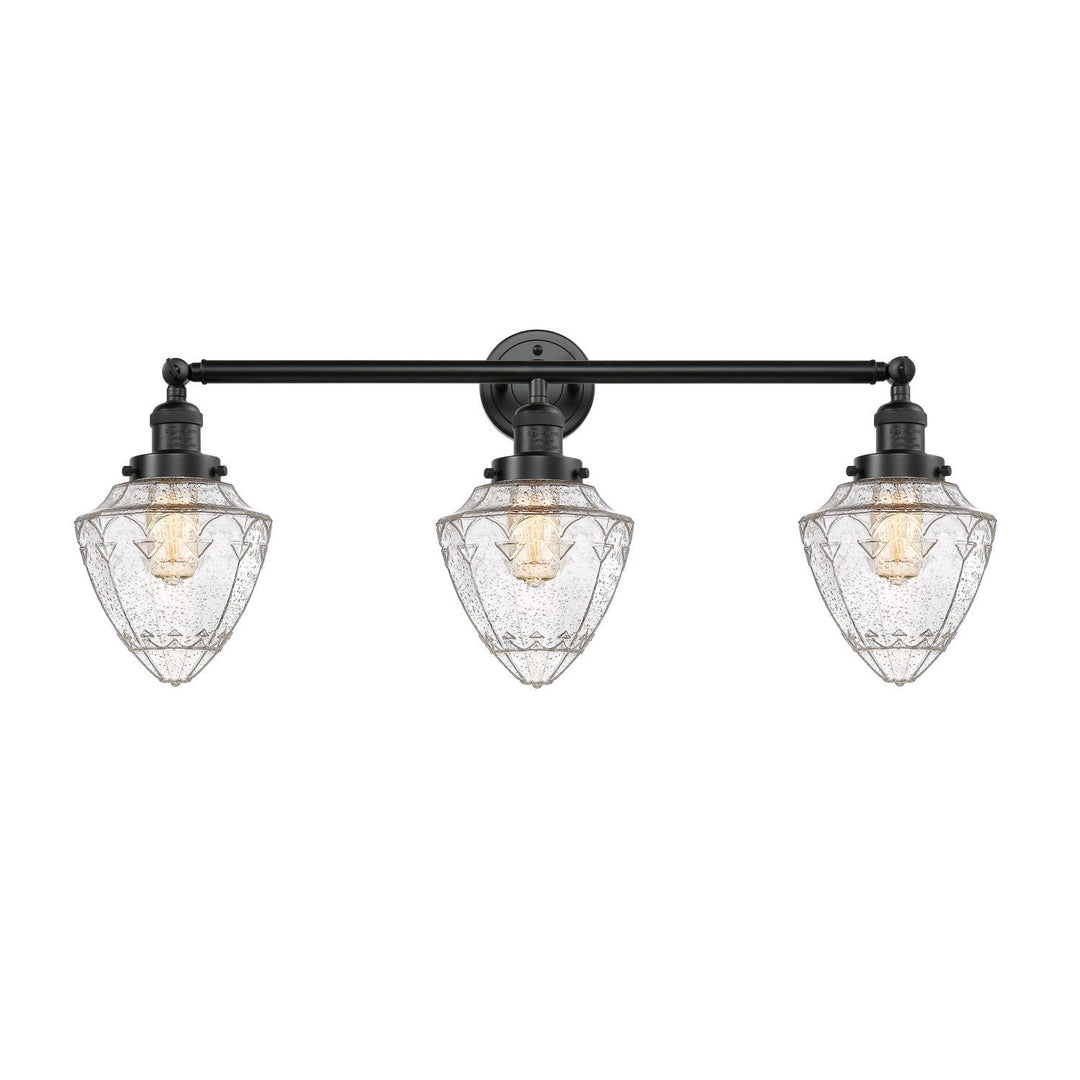 Innovations Franklin Restoration 205-OB-G664-7-LED Bath Vanity Light 34 in. wide - Oil Rubbed Bronze