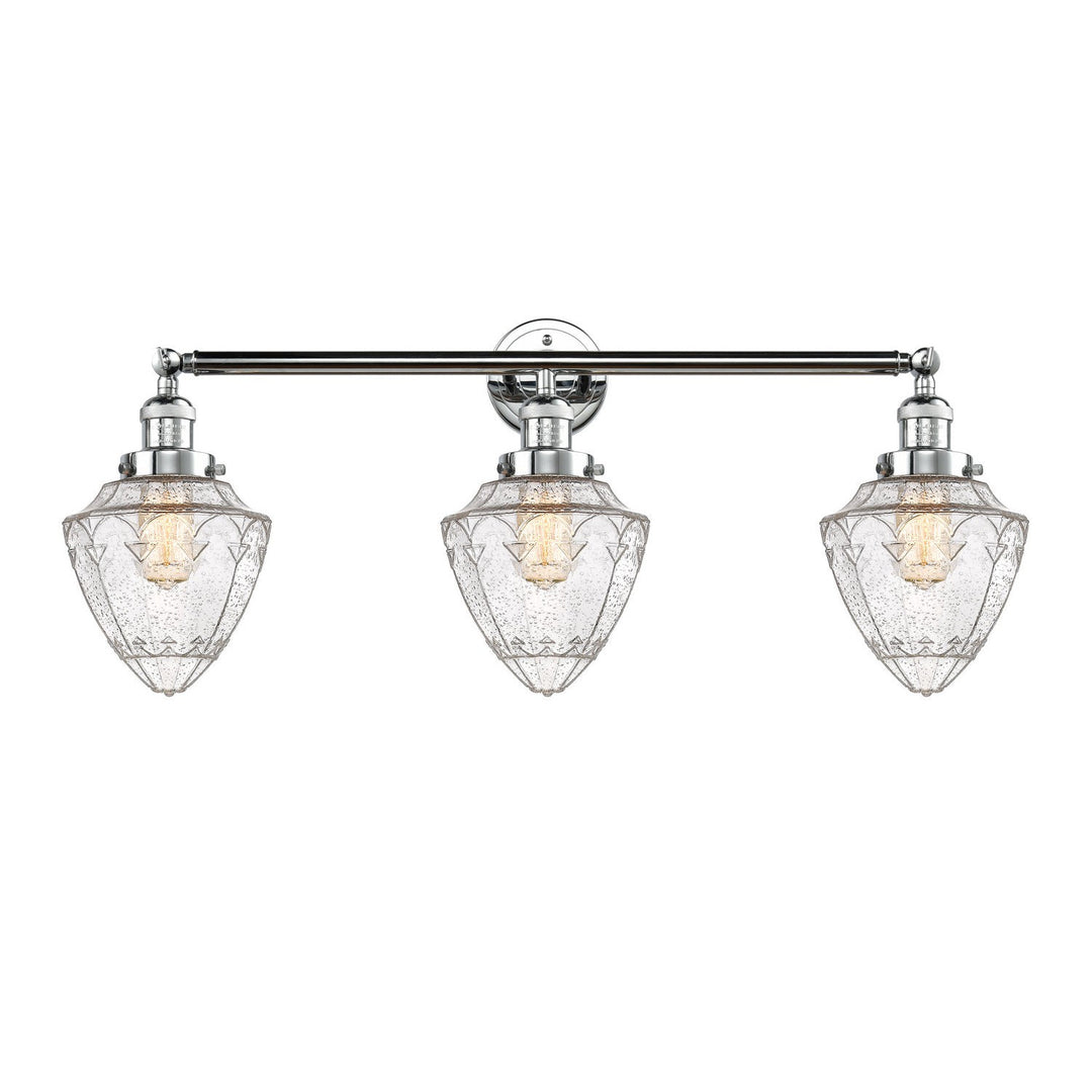 Innovations Franklin Restoration 205-PC-G664-7-LED Bath Vanity Light 34 in. wide - Polished Chrome