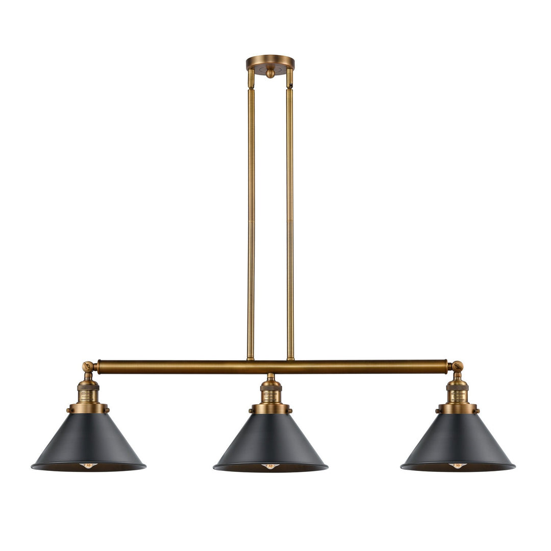 Innovations Franklin Restoration 213-BB-M10-BK-LED Pendant Light - Brushed Brass
