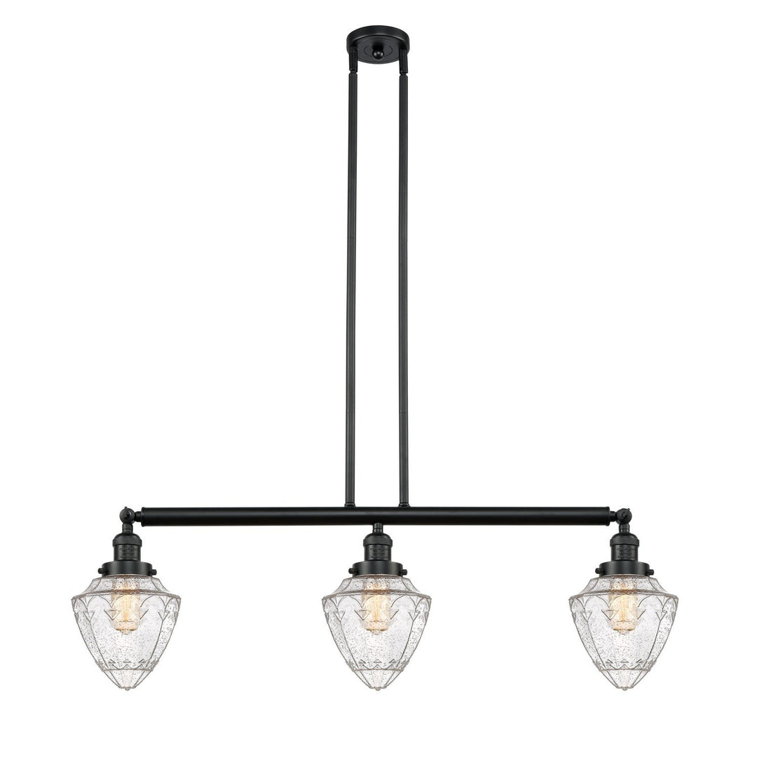 Innovations Franklin Restoration 213-BK-G664-7 Pendant Light - Matte Black