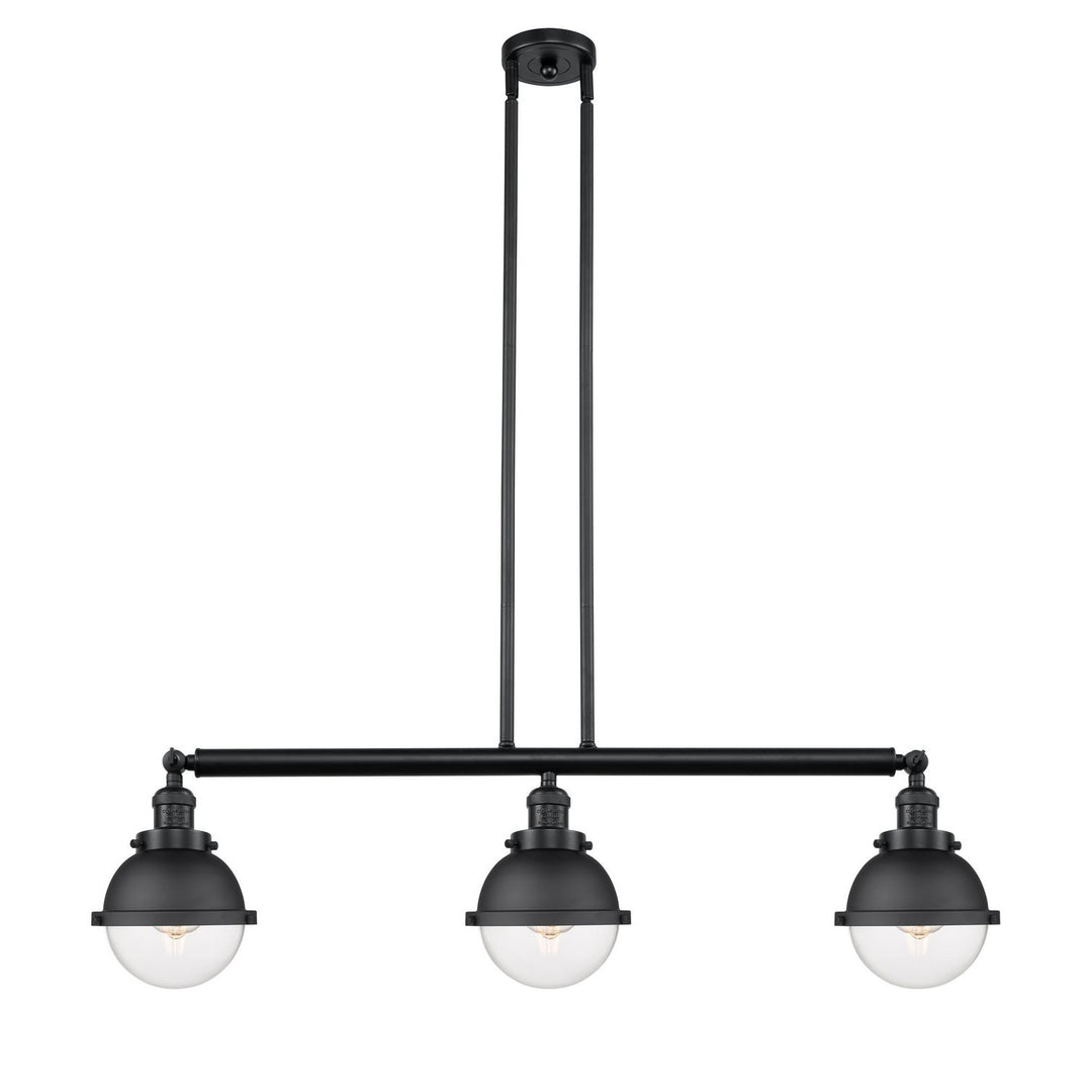 Innovations Franklin Restoration 213-BK-HFS-62-BK-LED Pendant Light - Matte Black