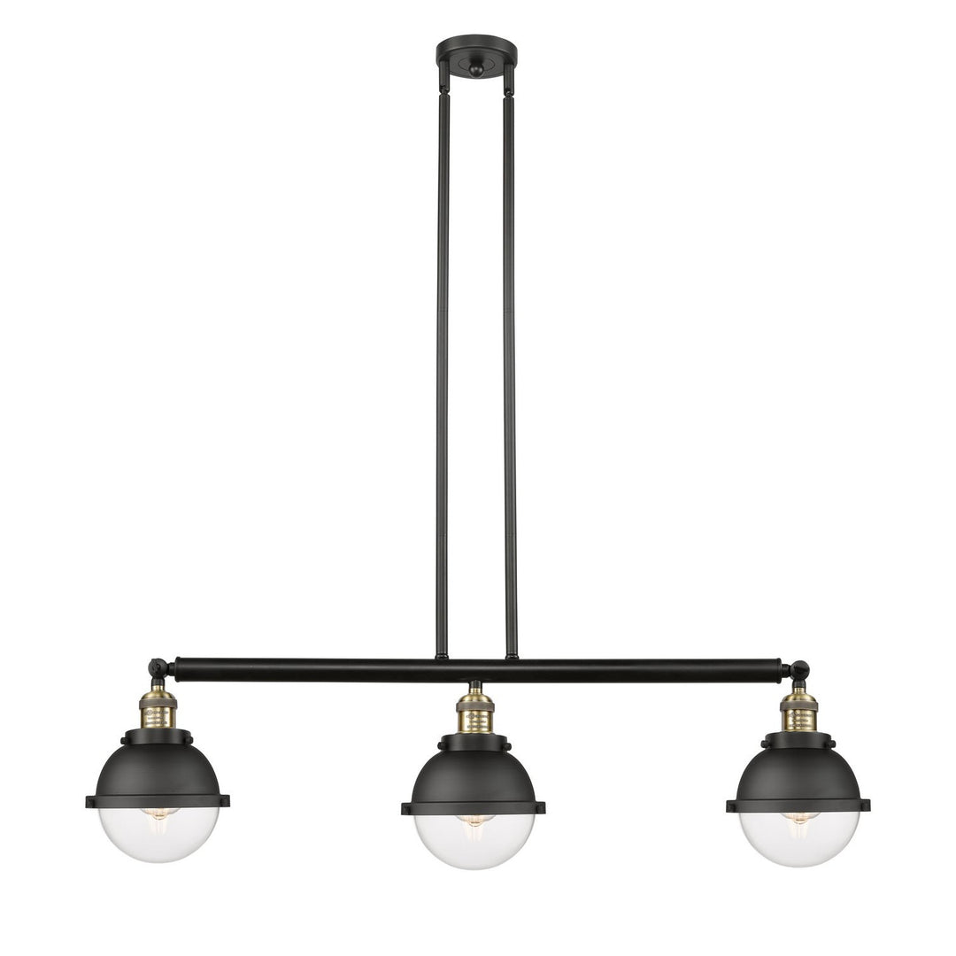 Innovations Franklin Restoration 213-BAB-HFS-62-BK-LED Pendant Light - Black Antique Brass