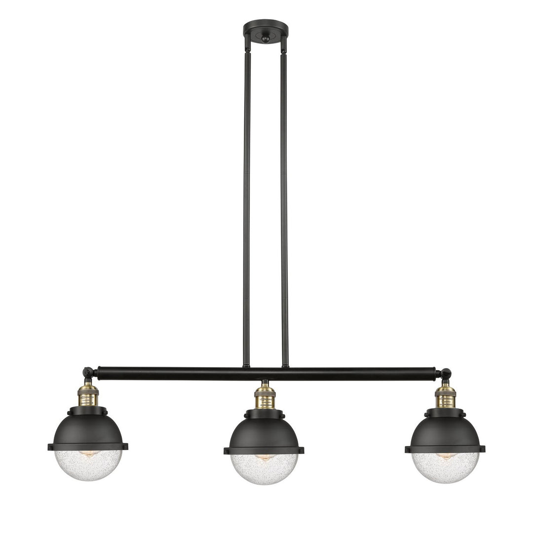 Innovations Franklin Restoration 213-BAB-HFS-64-BK-LED Pendant Light - Black Antique Brass