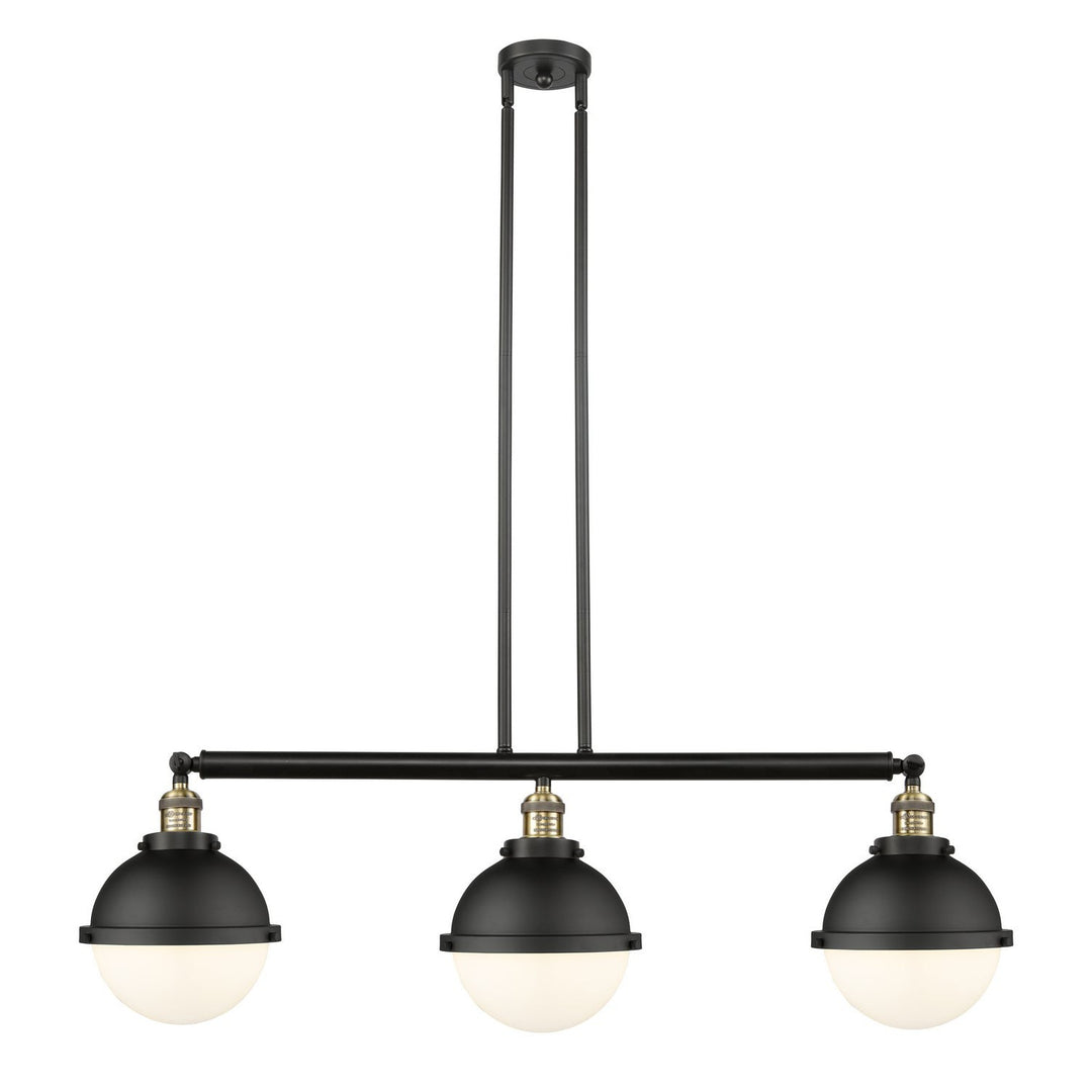 Innovations Franklin Restoration 213-BAB-HFS-81-BK-LED Pendant Light - Black Antique Brass