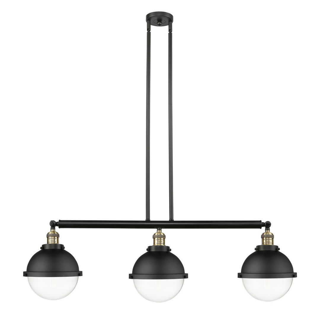 Innovations Franklin Restoration 213-BAB-HFS-82-BK-LED Pendant Light - Black Antique Brass