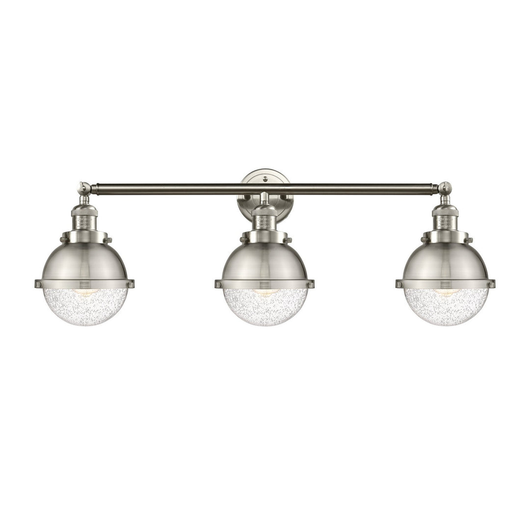 Innovations Franklin Restoration 205-SN-HFS-64-SN-LED Bath Vanity Light 34 in. wide - Brushed Satin Nickel