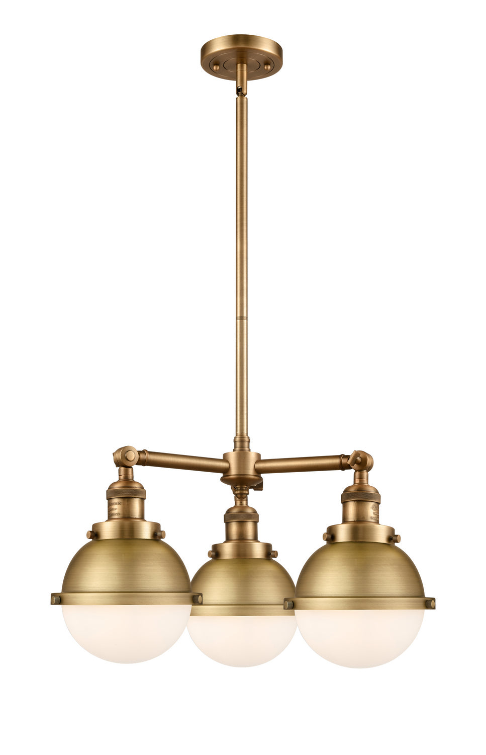 Innovations Franklin Restoration 207-BB-HFS-61-BB Chandelier Light - Brushed Brass