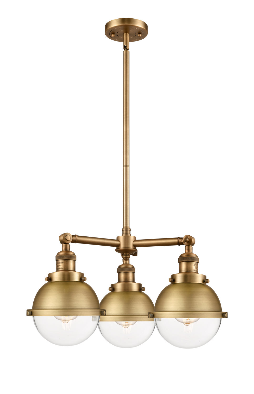 Innovations Franklin Restoration 207-BB-HFS-62-BB-LED Chandelier Light - Brushed Brass