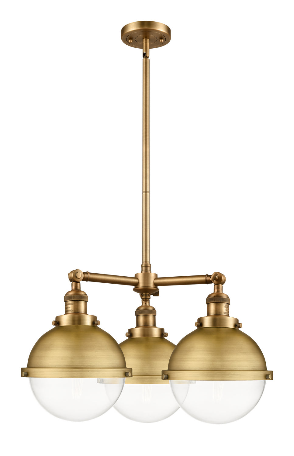 Innovations Franklin Restoration 207-BB-HFS-82-BB Chandelier Light - Brushed Brass