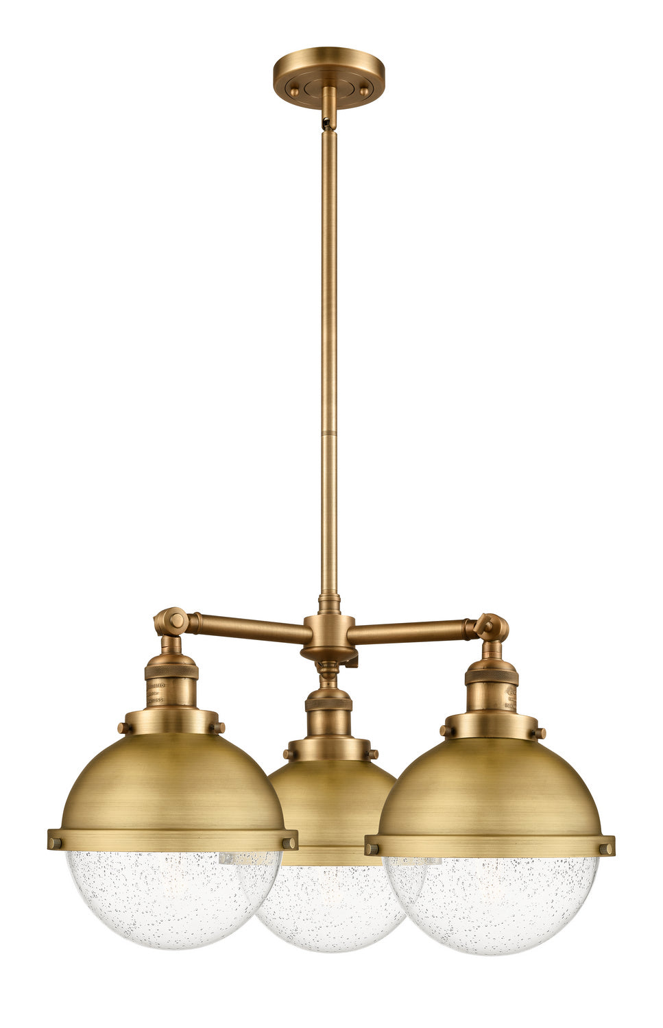 Innovations Franklin Restoration 207-BB-HFS-84-BB Chandelier Light - Brushed Brass