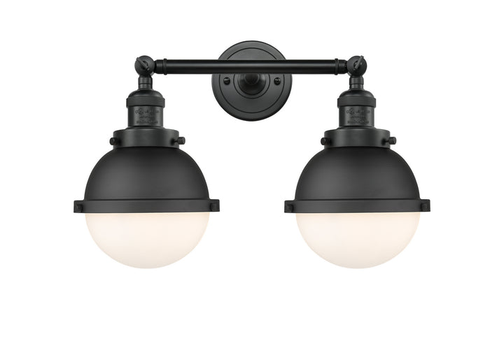 Innovations Franklin Restoration 208-BK-HFS-61-BK-LED Bath Vanity Light 18 in. wide - Matte Black
