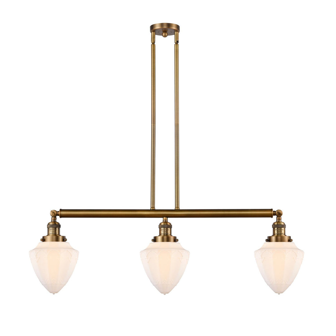 Innovations Franklin Restoration 213-BB-G661-7-LED Pendant Light - Brushed Brass