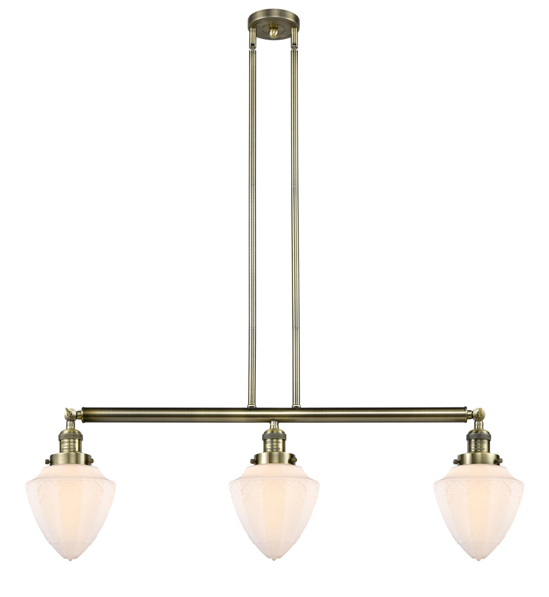Innovations Franklin Restoration 213-AB-G661-7-LED Pendant Light - Antique Brass