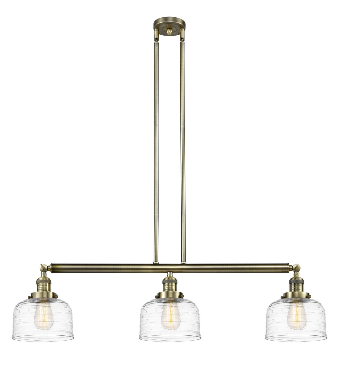 Innovations Franklin Restoration 213-AB-G713 Pendant Light - Antique Brass