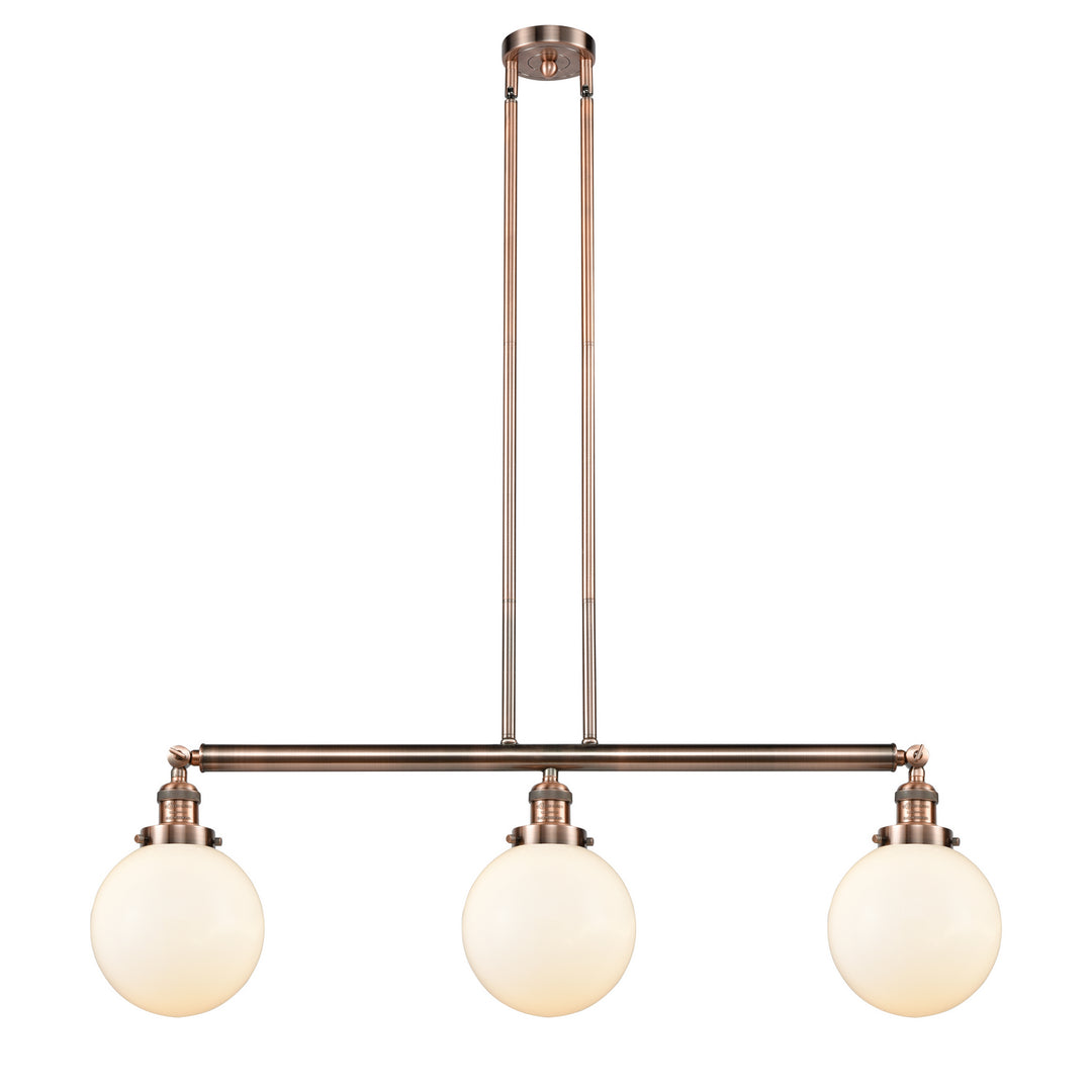 Innovations Franklin Restoration 213-AC-G201-8-LED Pendant Light - Antique Copper