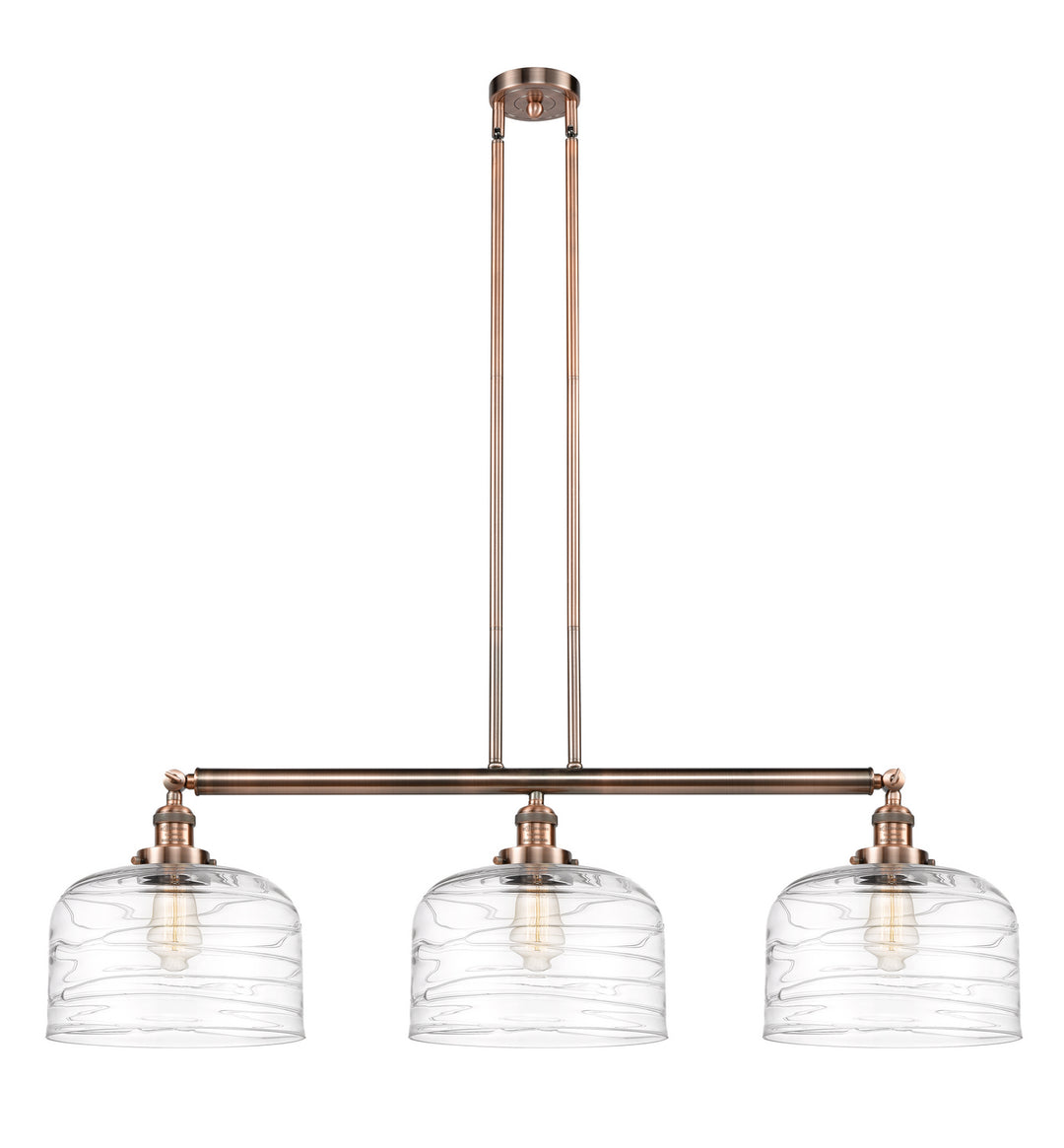 Innovations Franklin Restoration 213-AC-G713-L Pendant Light - Antique Copper