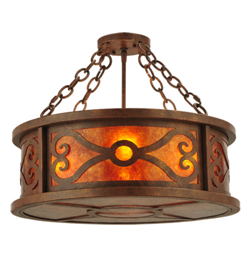 Meyda Tiffany Donya 129143 Ceiling Light - Red Rust,Custom