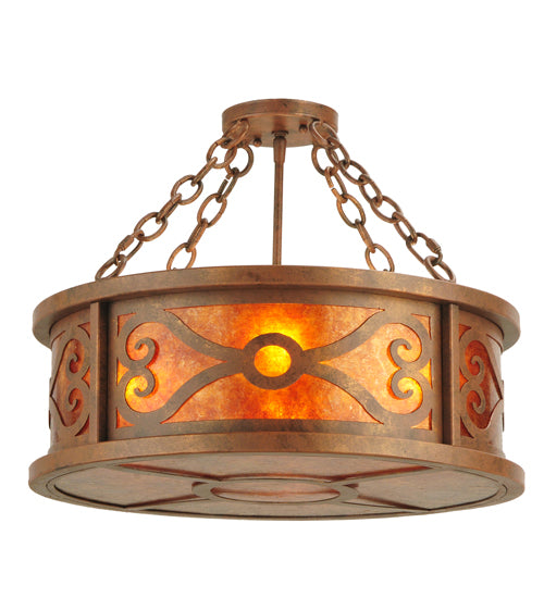 Meyda Tiffany Donya 129143 Ceiling Light - Red Rust,Custom